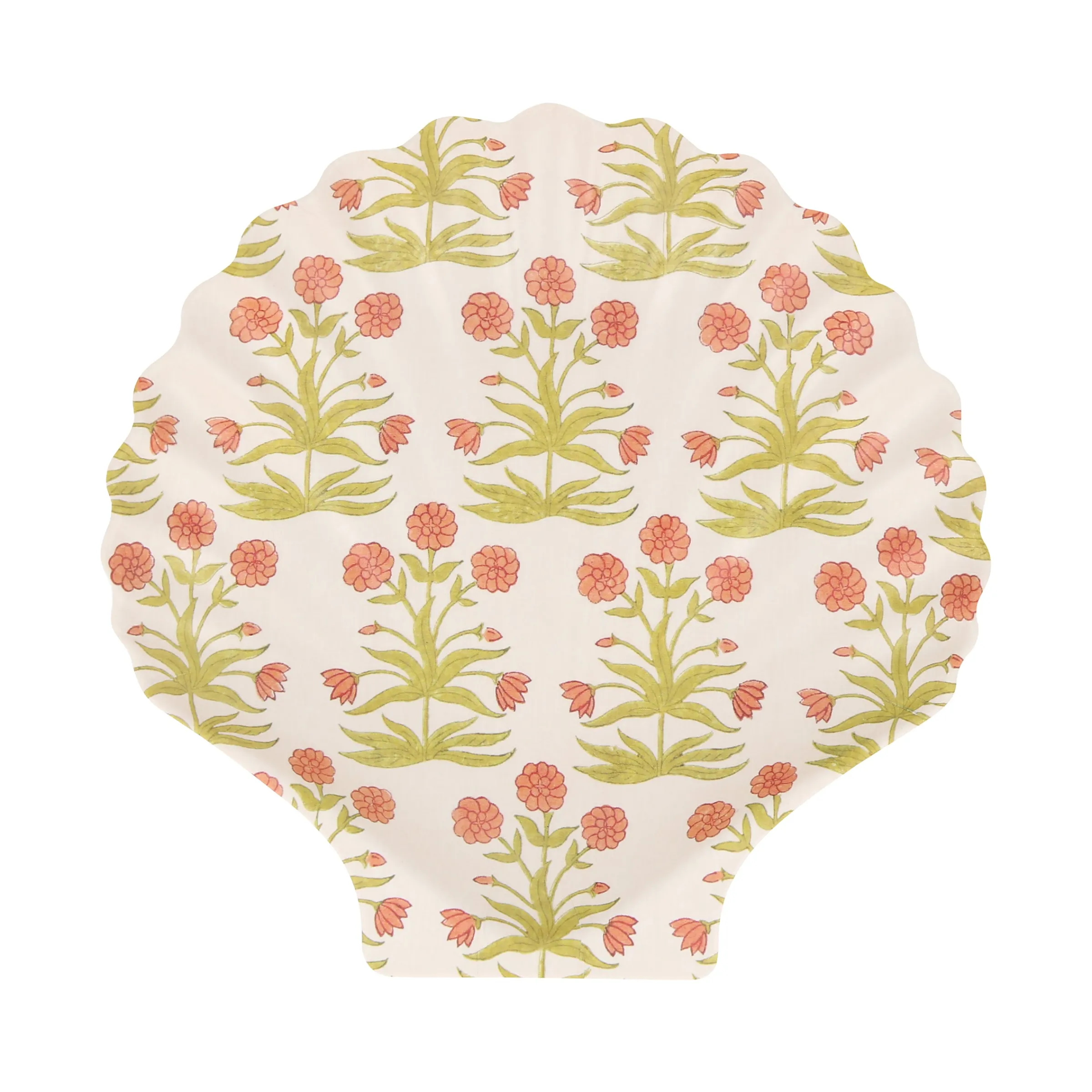 x Molly Mahon Reusable Shell Plates (x 4)>Meri Meri Outlet