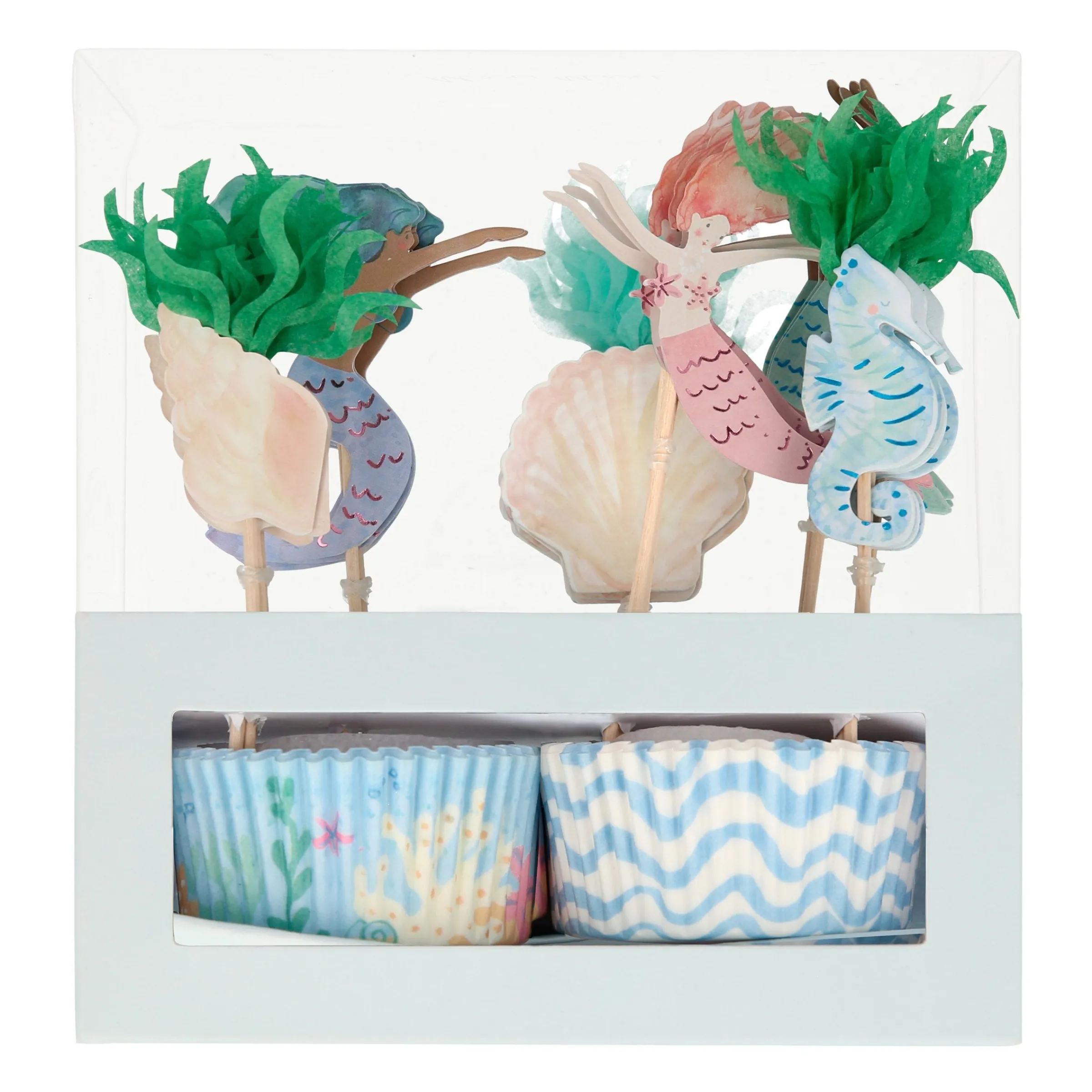 Mermaid Cupcake Kit (x 24 toppers)>Meri Meri Sale