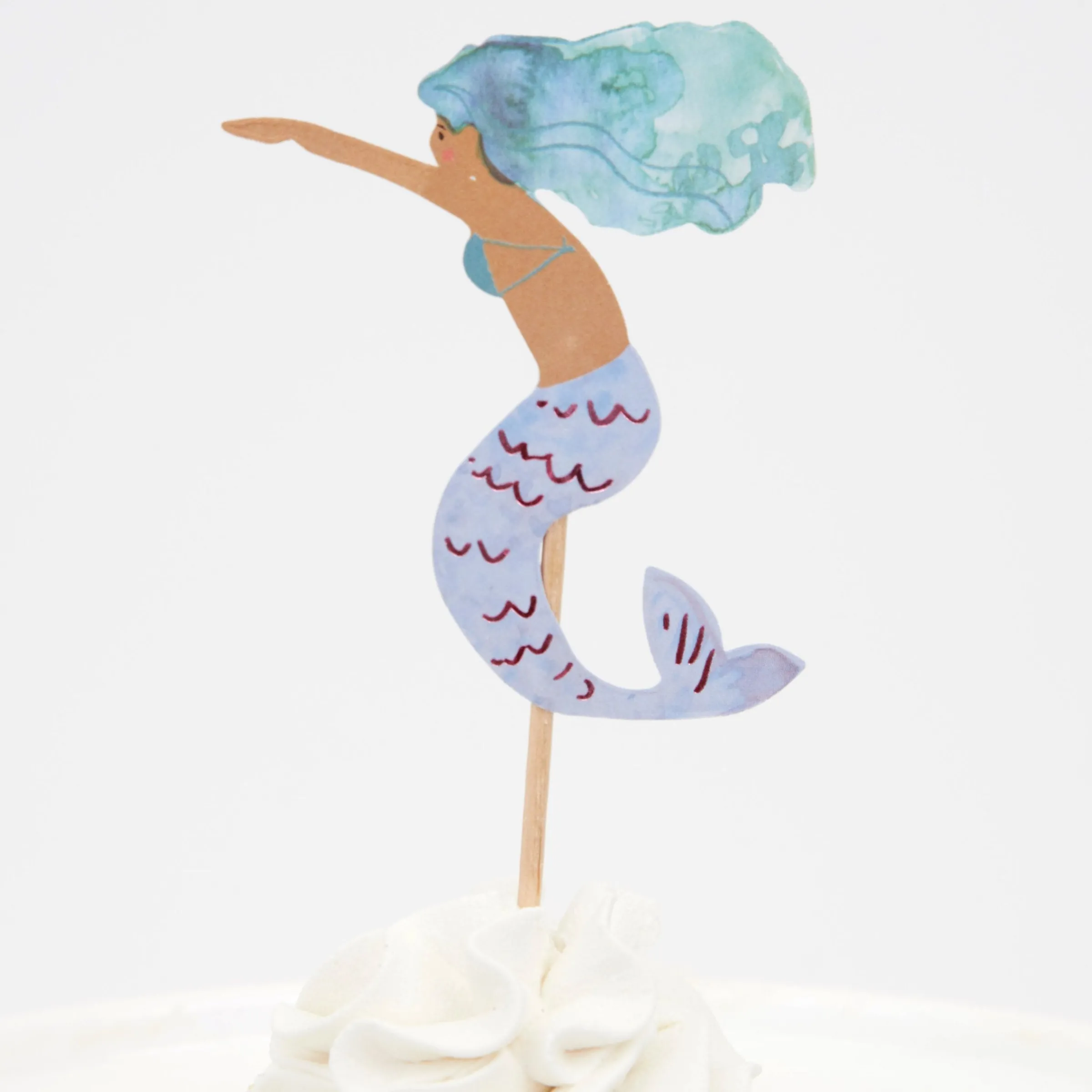 Mermaid Cupcake Kit (x 24 toppers)>Meri Meri Sale