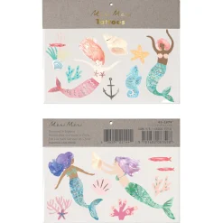 Mermaid Large Temporary Tattoos>Meri Meri Discount
