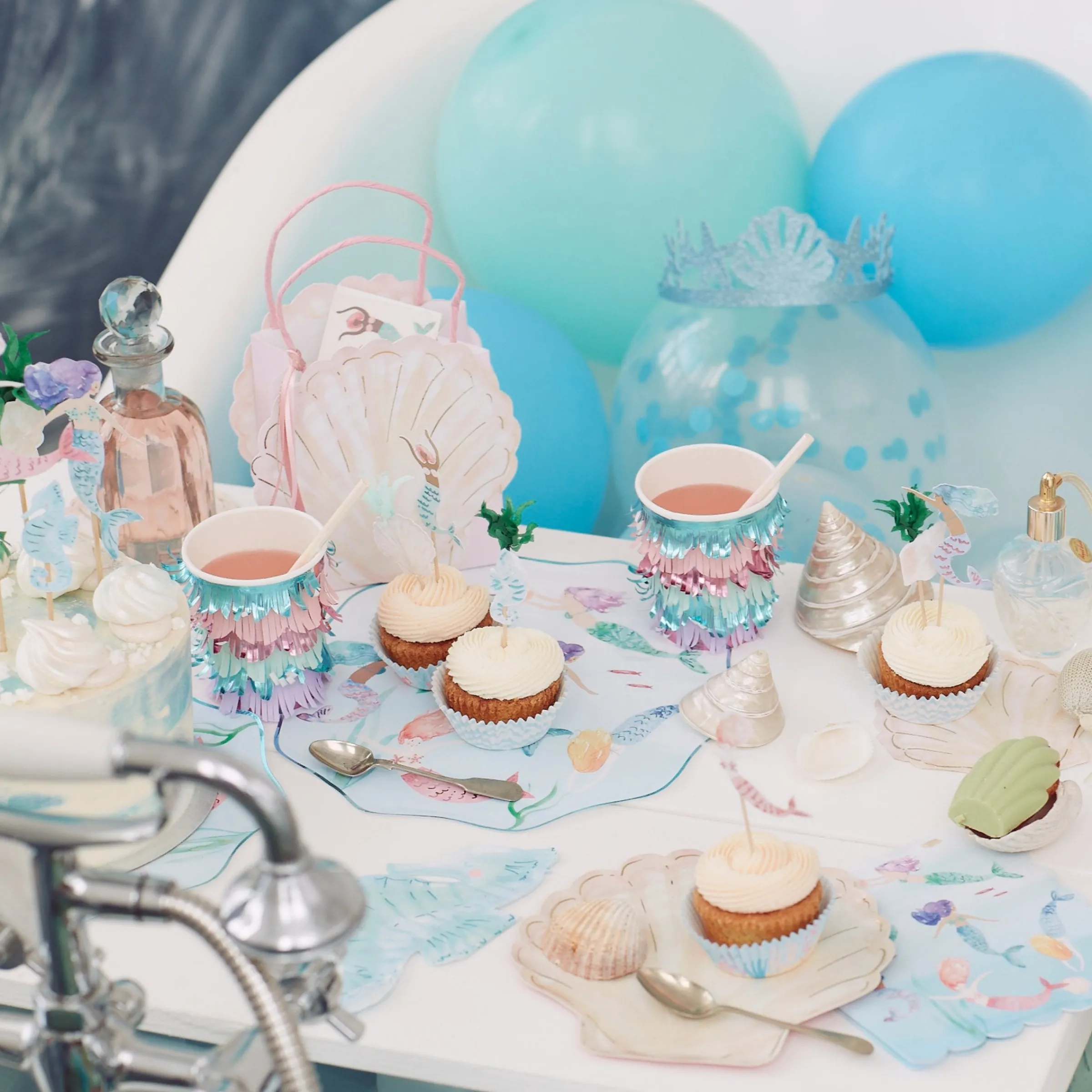 Mermaid Party Bags (x 8)>Meri Meri Discount
