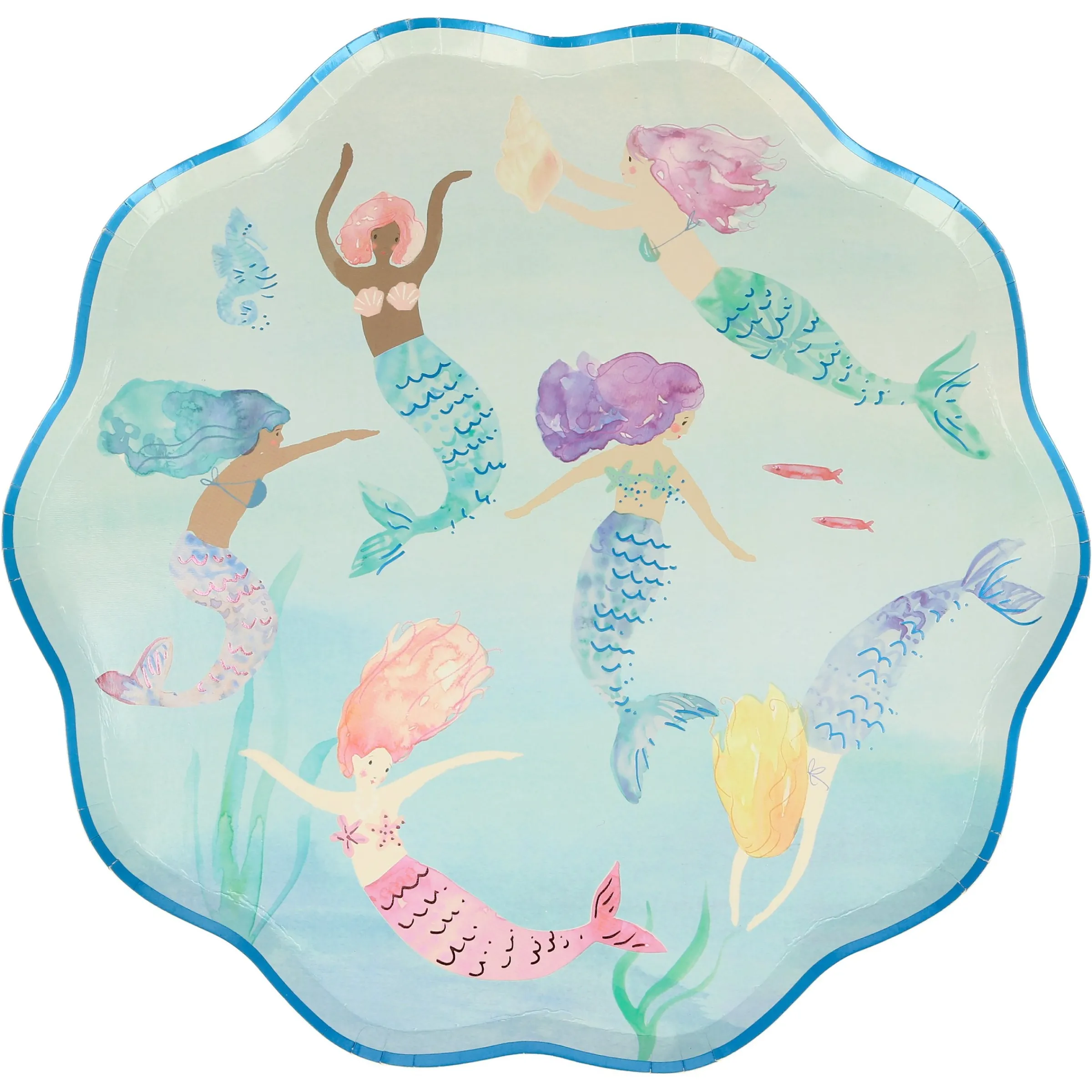 Mermaids Swimming Plates (x 8)>Meri Meri Online