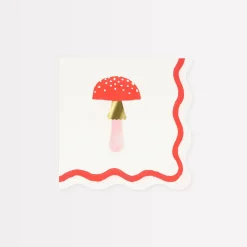 Merry Mushrooms Small Napkins (x 16)>Meri Meri Online