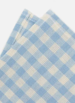 Mini Gingham Baby Blue Kid Napkins><noscript><img width=