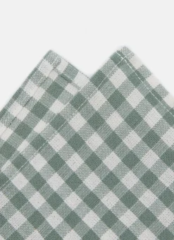 Mini Gingham Sage Napkins>Meri Meri New