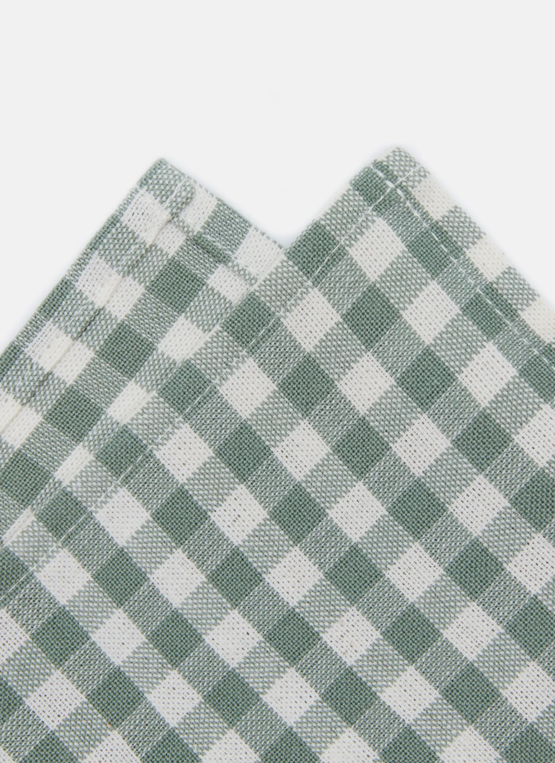 Mini Gingham Sage Napkins>Meri Meri New
