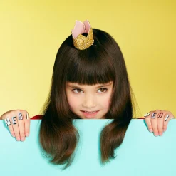 Mini Gold Glitter Crown Hair Clip><noscript><img data-lazyloaded=