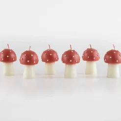 Mini Mushroom Candles (x 6)><noscript><img width=
