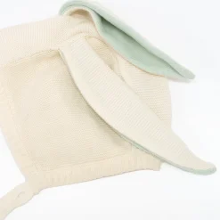 Mint Bunny Baby Bonnet>Meri Meri Clearance