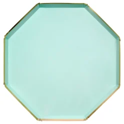 Mint Dinner Plates (x 8)>Meri Meri Hot
