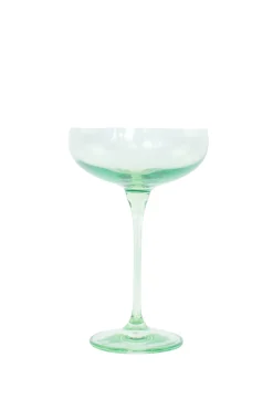 Mint Green Champagne Coupe Stemware (x 6)><noscript><img width=