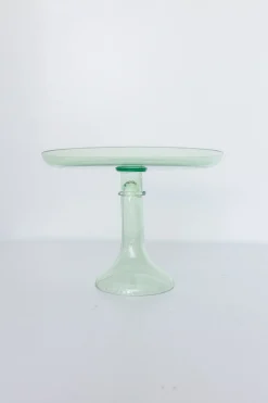 Mint Green Glass Cake Stand>Meri Meri Clearance