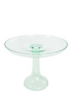 Mint Green Glass Cake Stand><noscript><img width=