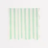 Mint Stripe Large Napkins (x 16)>Meri Meri Online