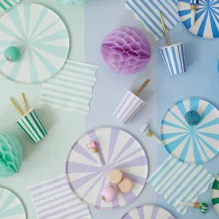 Mint Stripe Small Napkins (x 16)>Meri Meri Sale