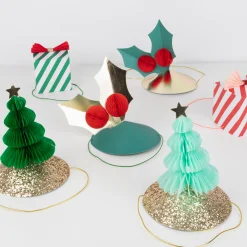 Mixed Christmas Party Hats (x 6)>Meri Meri Fashion
