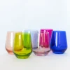 Mixed Color Stemless Wine Glasses ( x 6)>Meri Meri Clearance