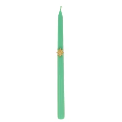 Mixed Gold Star Taper Candles (x 6)><noscript><img width=