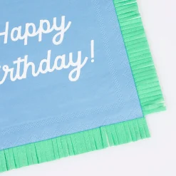 Mixed Happy Birthday Large Napkins (x 16)>Meri Meri Outlet