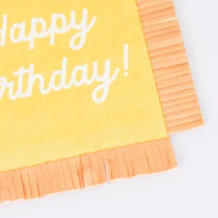 Mixed Happy Birthday Small Napkins (x 16)>Meri Meri Best