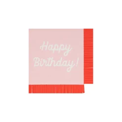 Mixed Happy Birthday Small Napkins (x 16)><noscript><img width=