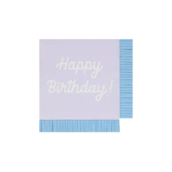 Mixed Happy Birthday Small Napkins (x 16)><noscript><img width=