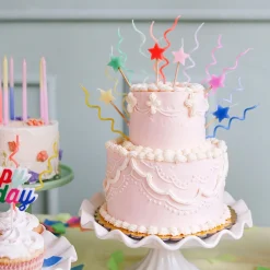 Mixed Star Candles (x 6)>Meri Meri Hot