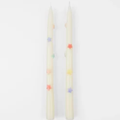 Mixed Star Taper Candles (x 2)><noscript><img width=