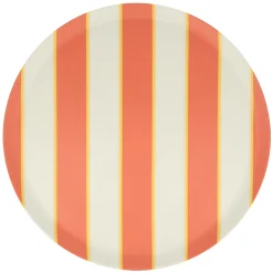 Mixed Stripe Reusable Large Plates (x 6)><noscript><img width=