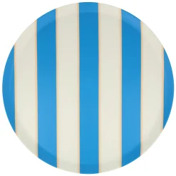 Mixed Stripe Reusable Large Plates (x 6)><noscript><img width=