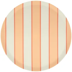 Mixed Stripe Reusable Large Plates (x 6)><noscript><img width=
