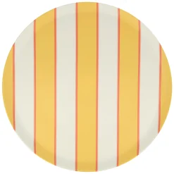 Mixed Stripe Reusable Large Plates (x 6)><noscript><img width=