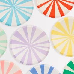 Mixed Stripe Side Plates (x 8)>Meri Meri Best
