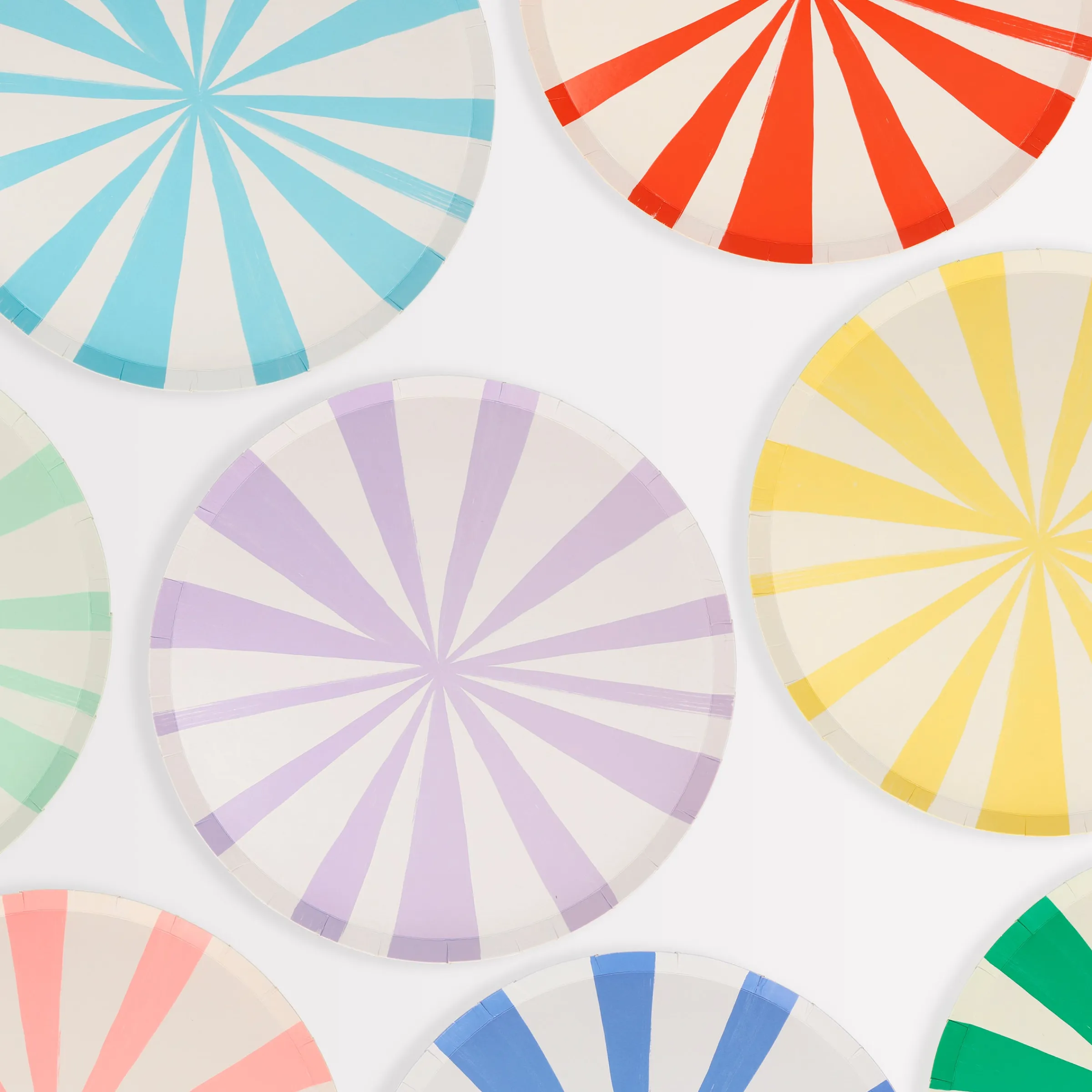 Mixed Stripe Side Plates (x 8)>Meri Meri Best