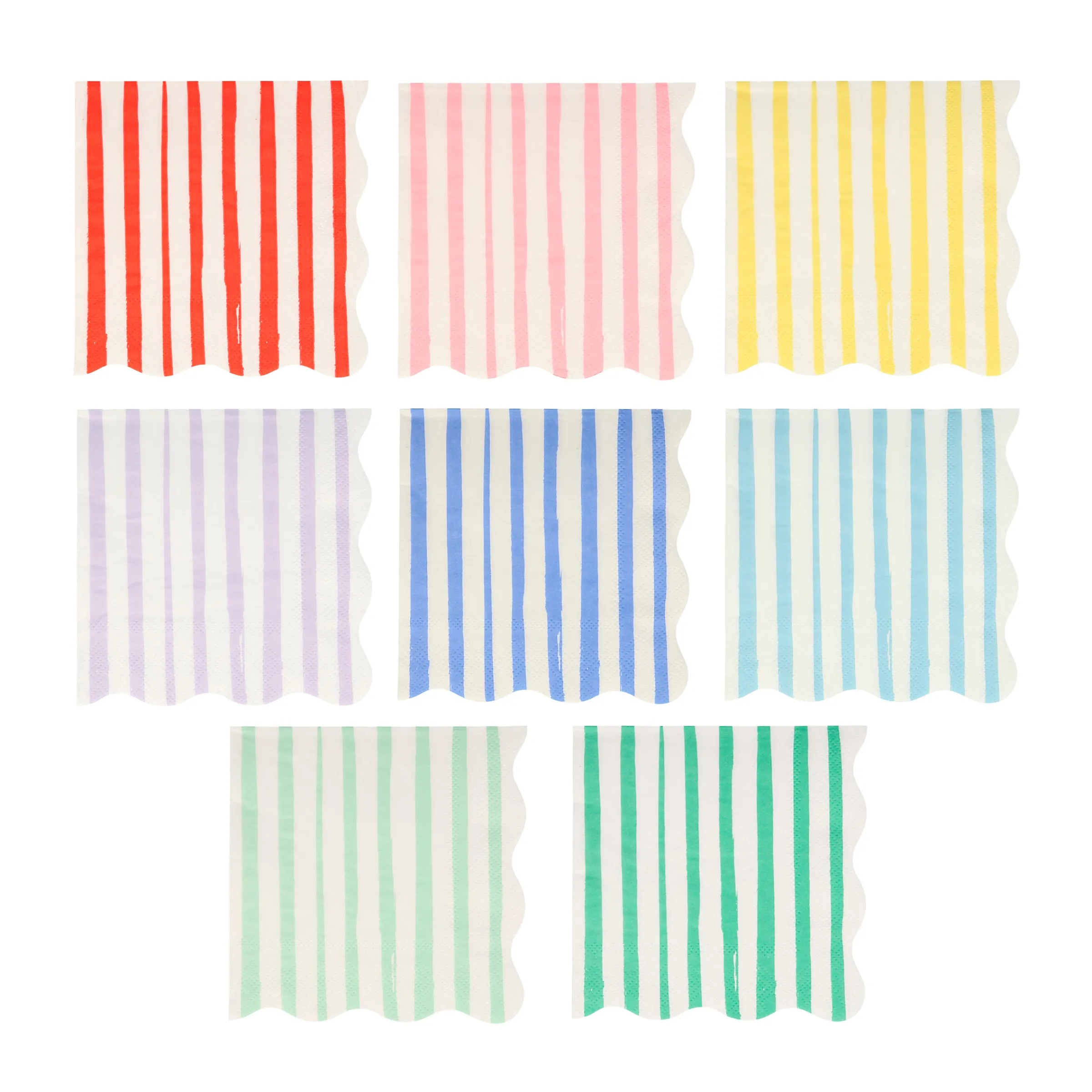 Mixed Stripe Small Napkins - Big Multipack (x 100)>Meri Meri Online