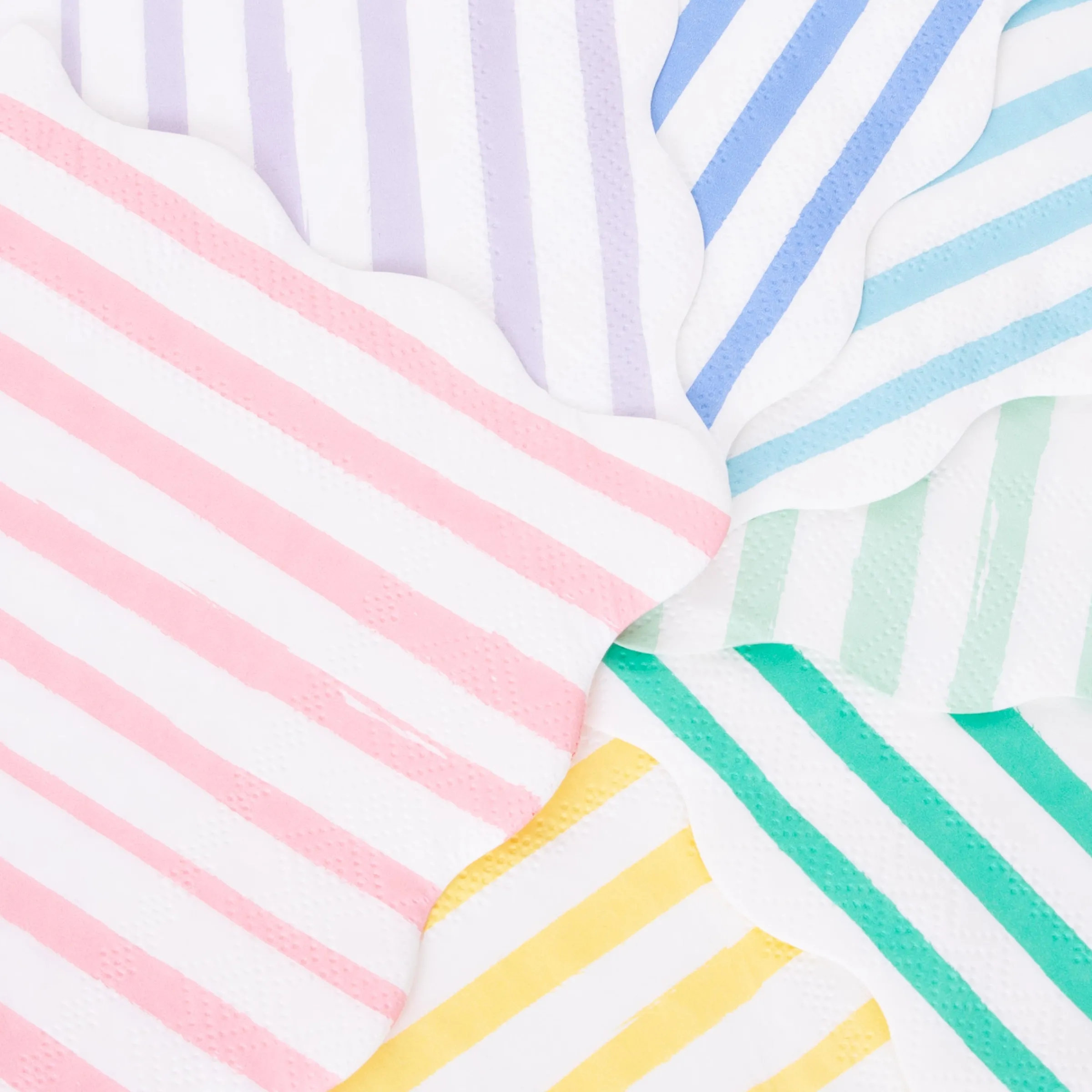 Mixed Stripe Small Napkins - Big Multipack (x 100)>Meri Meri Online