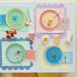 Mixed Wavy Line Large Napkins (x 16)><noscript><img width=