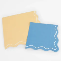 Mixed Wavy Line Large Napkins (x 16)><noscript><img width=