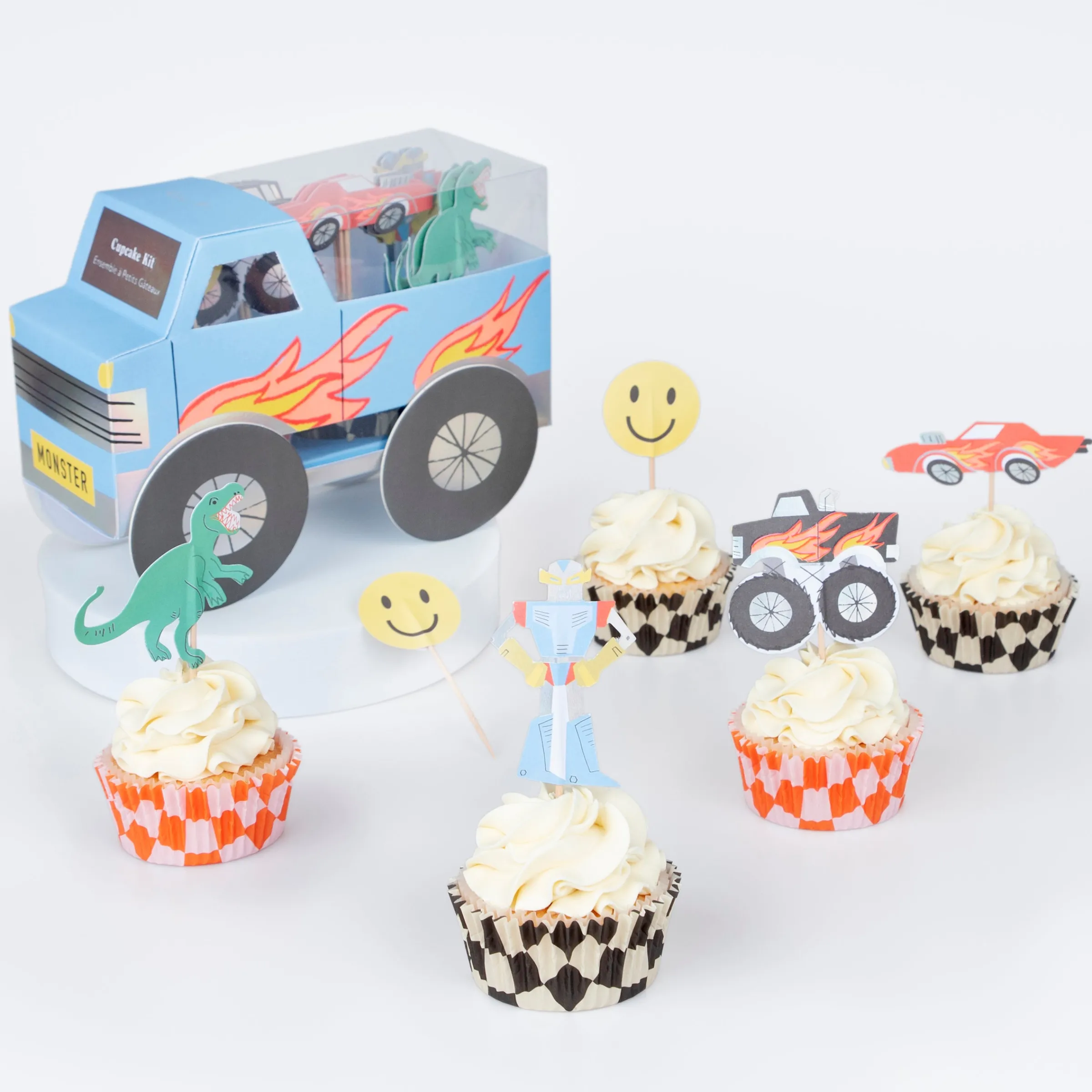 Monster Truck Cupcake Kit (x 24 toppers)>Meri Meri Discount