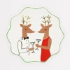 Mr. & Mrs. Reindeer Side Plates (x 8)>Meri Meri Sale