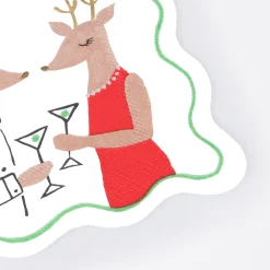 Mr. & Mrs. Reindeer Small Napkins (x 16)>Meri Meri Online