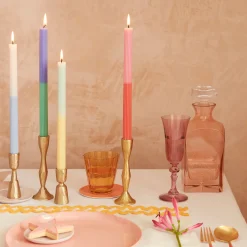 Multi Block Color Table Candles (x 4)>Meri Meri Sale
