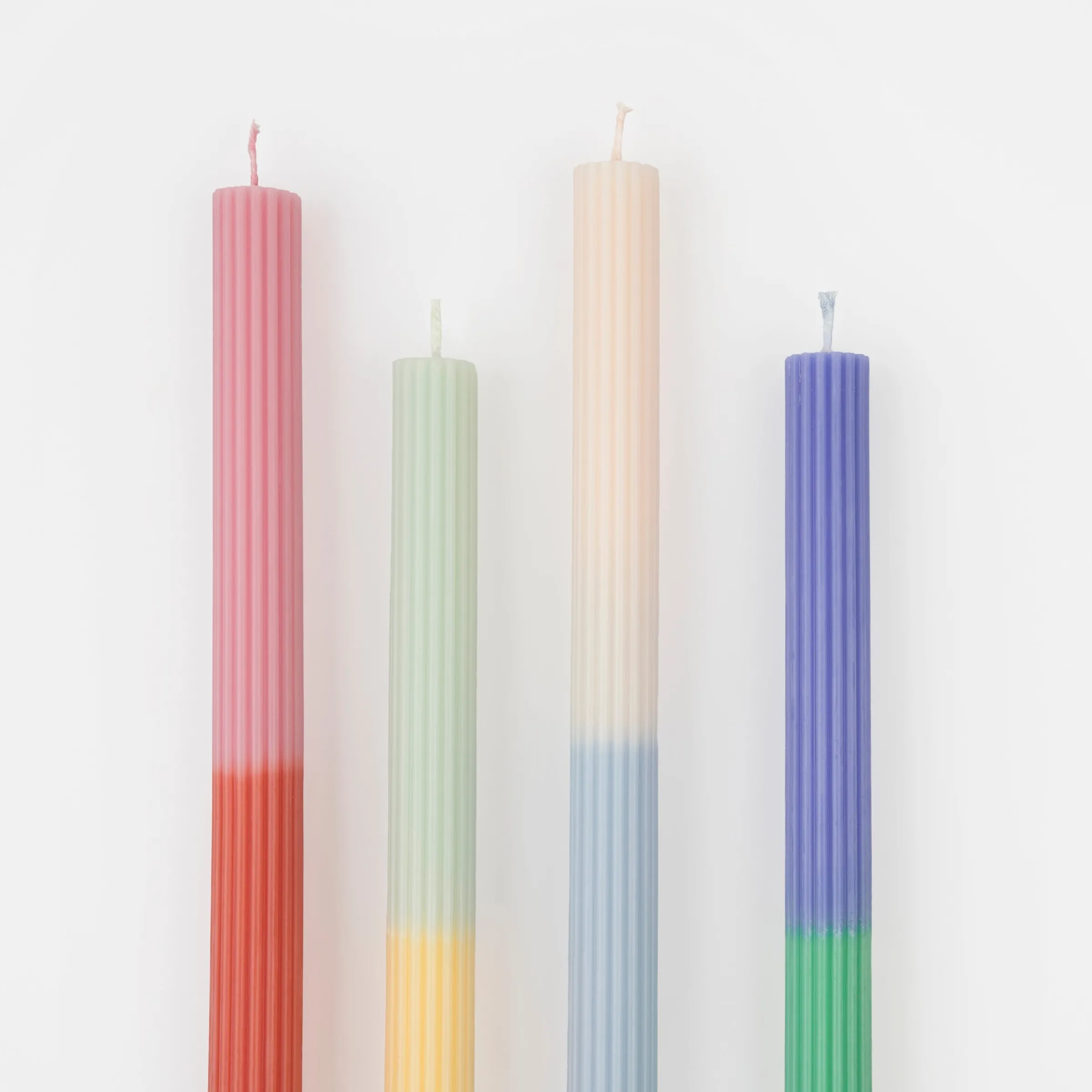 Multi Block Color Table Candles (x 4)>Meri Meri Sale
