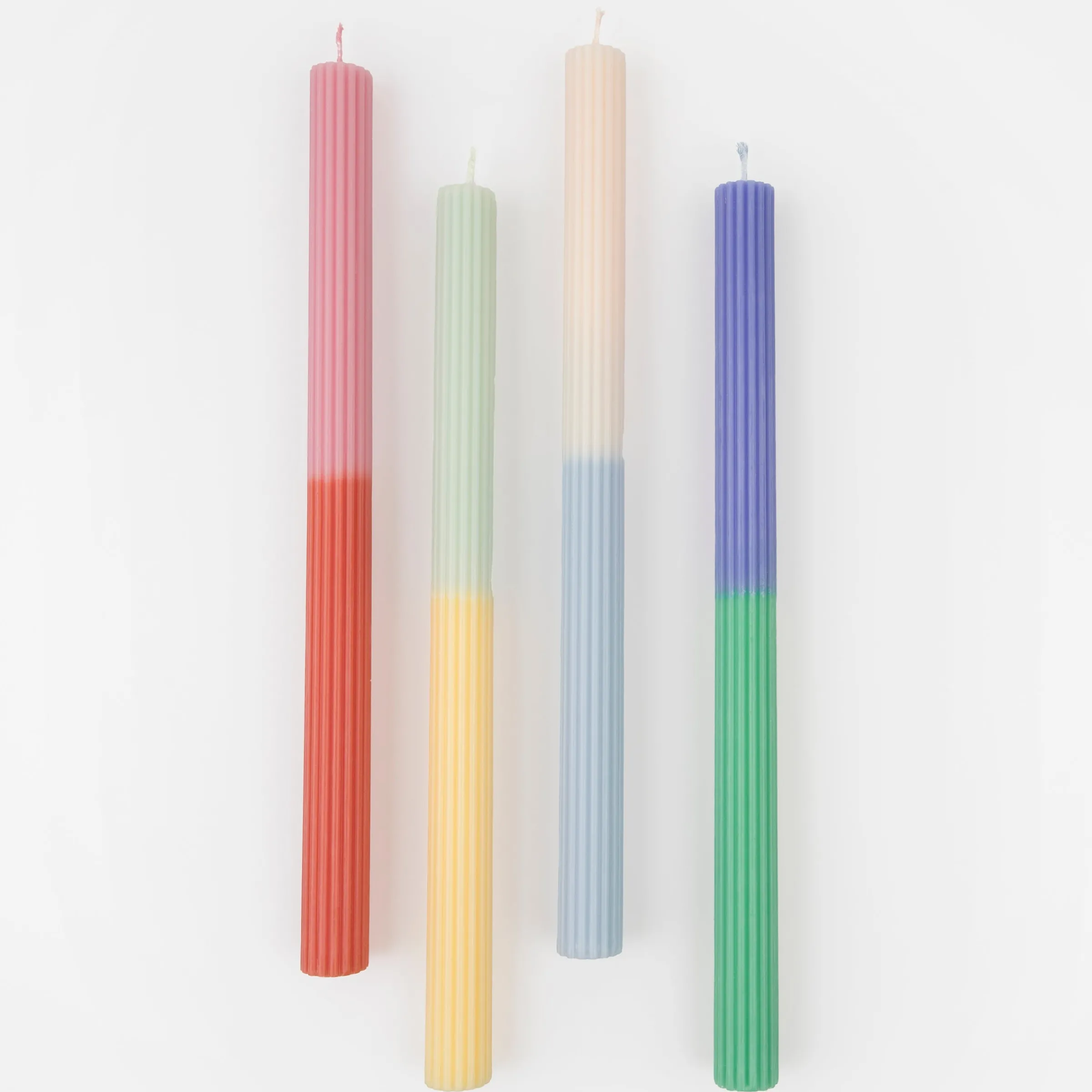 Multi Block Color Table Candles (x 4)>Meri Meri Sale