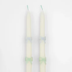 Multi Bow Taper Candles (x 2)><noscript><img width=