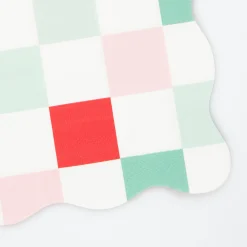 Multi Check Large Napkins (x 16)>Meri Meri New