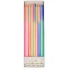 Multi Color Block Candles (x 16)>Meri Meri Clearance
