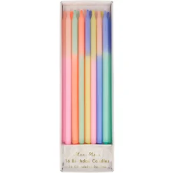 Multi Color Block Candles (x 16)>Meri Meri Clearance