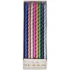 Multi Metallic Twisted Candles (x 16)>Meri Meri Clearance