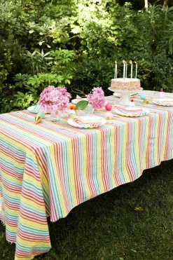 Multi Stripe Rainbow Napkins>Meri Meri Outlet
